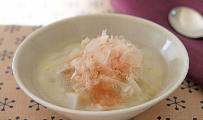 白味噌仕立ての野菜スープ