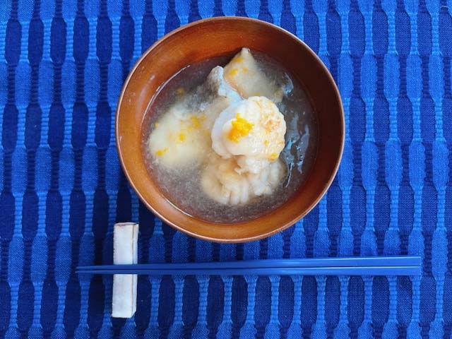 鱈と白子のみぞれ餡