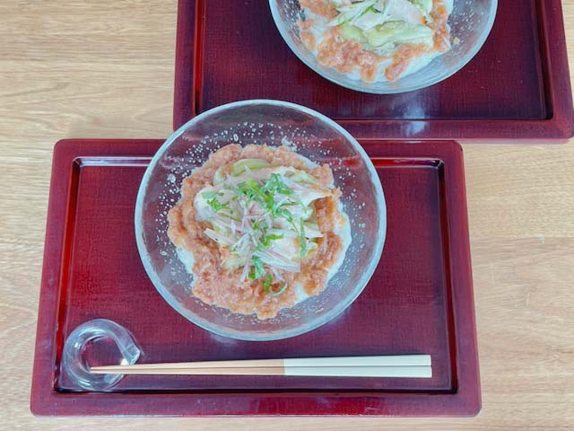 さっぱり梅和え素麺